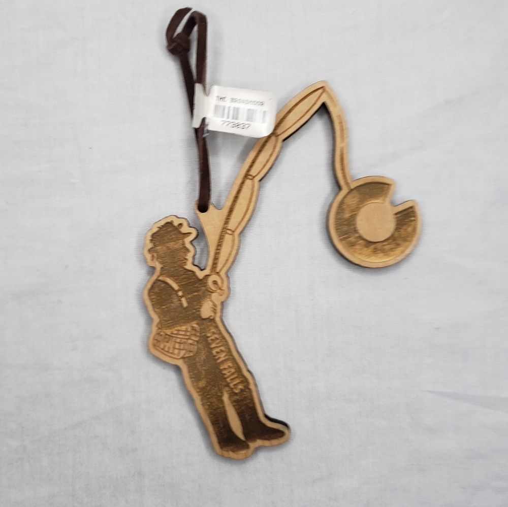 The Broadmoor Seven Falls Wood Christmas Ornament Colorado